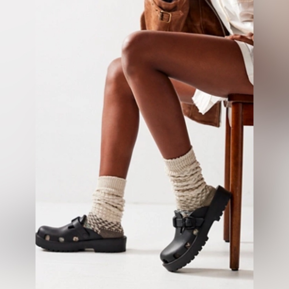 Free People Karlie Buckle EVA chunky Clog Women's Clogs waterproof black 6 / 37